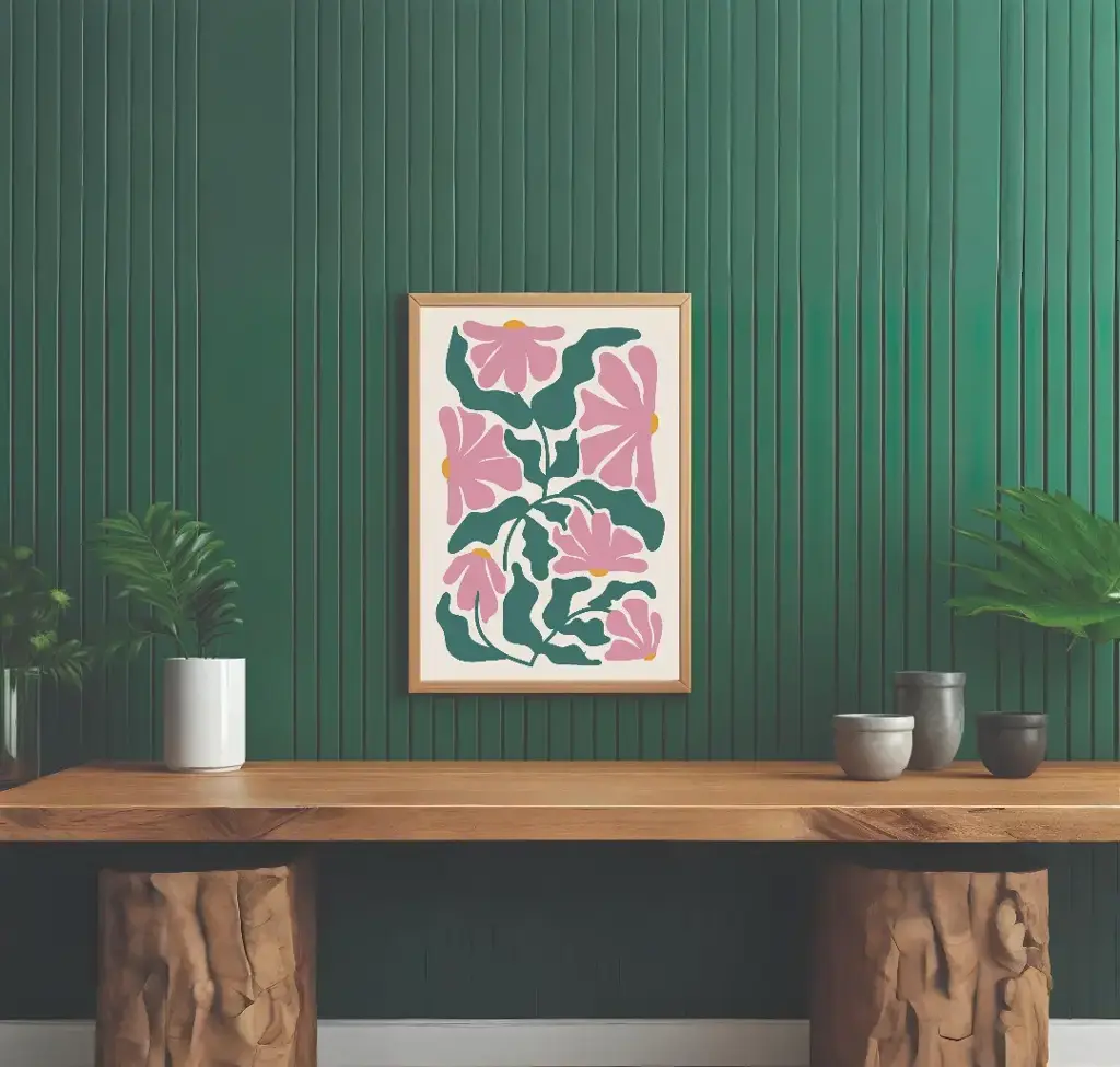 Blush Bloom – Abstract Floral Art Print