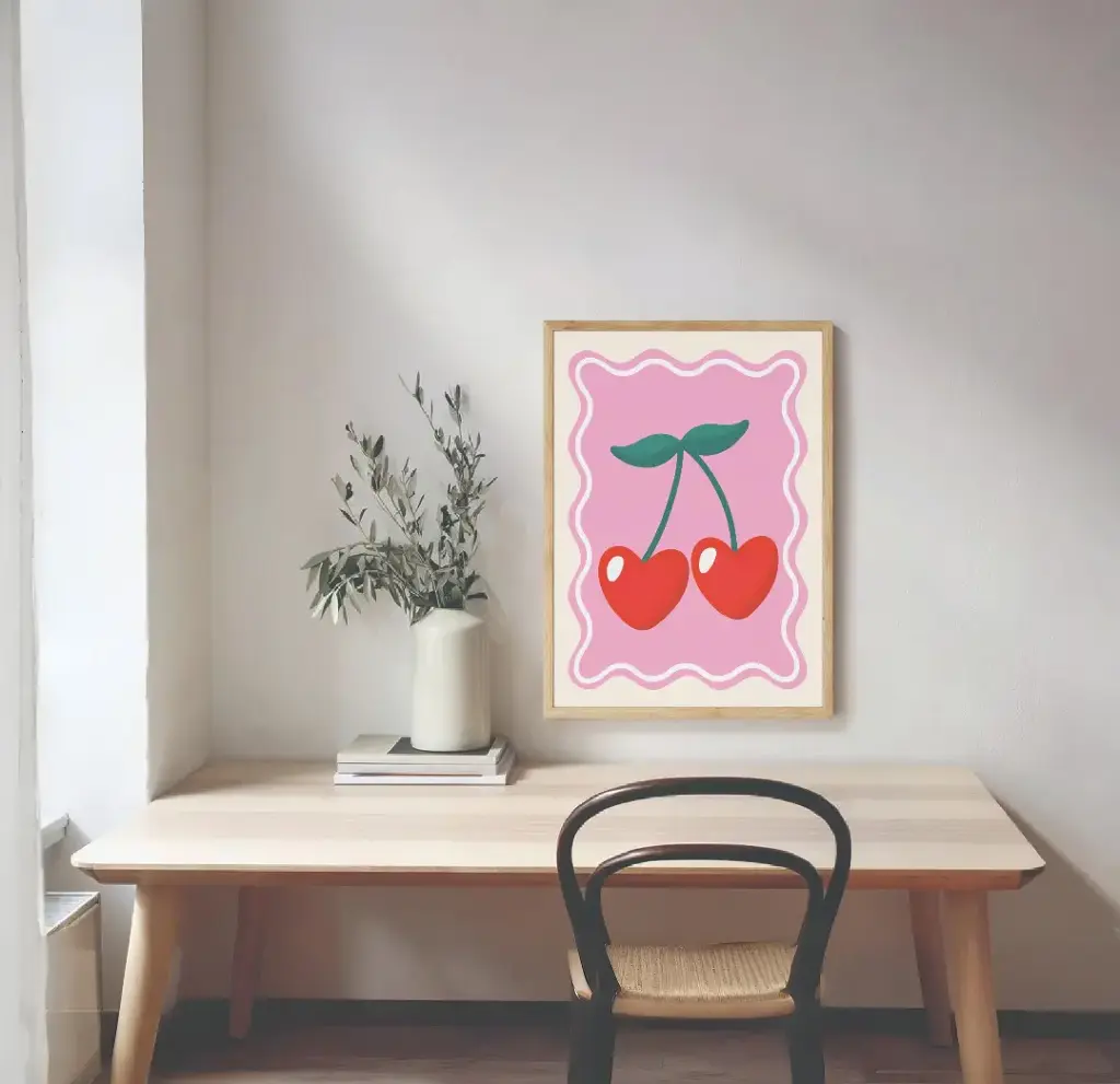 Sweetheart Cherries – Pop Art Print